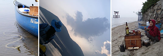 ������A�J�k�[�ɋ������������w�r�A���ɋ������������_�A�J�̒��E�i�M��H�ׂ���q