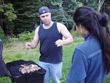 ������J�k�[��Tim�̉ƂɁA�u���f�B�[���f�B�i�[�����y�����Ă��ꂽ�B