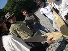 ��̗l�q�A�p�h���̌������������B