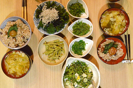 ��R�̎R�؂����ԐH��