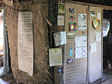 部屋のカレンダー